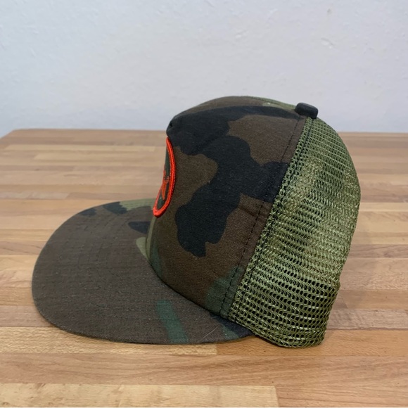 Vintage Lufkin Tools Camouflage Mesh Back Trucker Hat New Era Pro Design - Picture 2 of 8